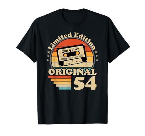 1954 Jahrgang Geburtstag Retro Vintage Herren Damen Geschenk T-Shirt von Original 1954 Geburtstag Legende Mann Frau