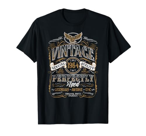 1964 Vintage Geburtstag Retro Vintage Männer Frauen Geschenk T-Shirt 1964 Vintage Geburtstag Retro Vintage Männer Frauen Geschenk T-Shirt von Original 1964 Geburtstag Legende Mann Frau Deko
