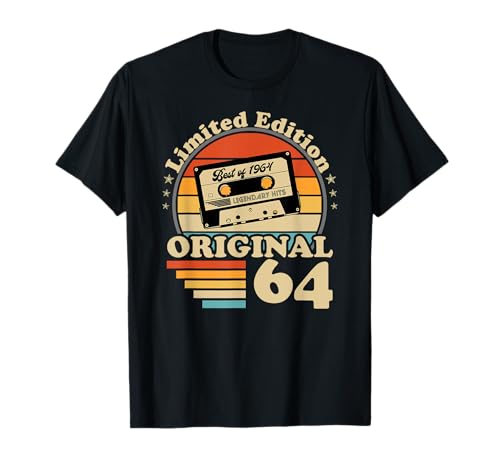 1964 Vintage Geburtstag Retro Vintage Männer Frauen Geschenk T-Shirt 1964 Vintage Geburtstag Retro Vintage Männer Frauen Geschenk T-Shirt von Original 1964 Geburtstag Legende Mann Frau Deko