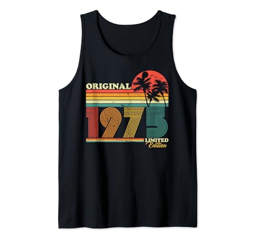 1975 Jahrgang Geburtstag Retro Vintage Herren Damen Geschenk Tank Top von Original 1975 Geburtstag Legende Mann Frau