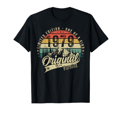 1979 Vintage Jahrgang Geburtstag Retro Herren Damen Geschenk T-Shirt 1979 Vintage Jahrgang Geburtstag Retro Herren Damen Geschenk T-Shirt von Original 1979 Geburtstag Legende Mann Frau Deko