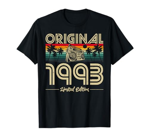 1993 Vintage Geburtstag Retro Männer Frauen Geschenk T-Shirt 1993 Vintage Geburtstag Retro Männer Frauen Geschenk T-Shirt von Original 1993 Geburtstag Legende Mann Frau Deko