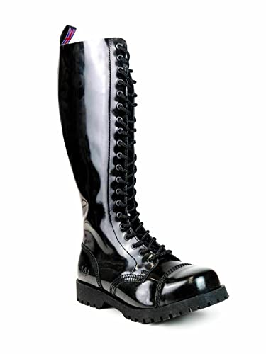 Alpha Rangers 20-loch Boot Ranger Festival Army Gothic Leder Springerstiefel NEU Lack 5033 EU 39 von Original Alpha Rangers