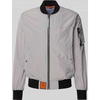 Original Bombers Bomberjacke mit Label-Patch Modell 'MA1' in Hellgrau, Größe M Original Bombers Bomberjacke mit Label-Patch Modell 'MA1' in Hellgrau, Größe M von Original Bombers