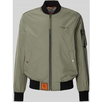 Original Bombers Bomberjacke mit Label-Patch Modell 'MA1' in Oliv, Größe M von Original Bombers