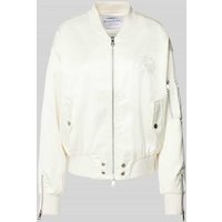 Original Bombers Bomberjacke mit Label-Stitching in Sand, Größe S von Original Bombers