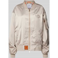 Original Bombers Bomberjacke mit Label-Stitching in Taupe, Größe XL von Original Bombers
