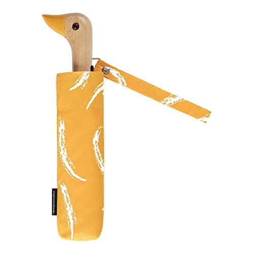 Original Duckhead Saffron Brush Kompakter Regenschirm mit Entengriff, umweltfreundlich von Original Duckhead