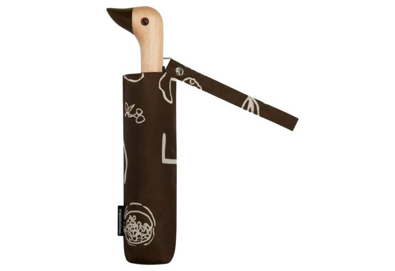 Original Duckhead Taschenregenschirm ORIGINAL DUCKHEAD EU Regenschirm Fruits & Shapes mit Entenkopf braun von Original Duckhead