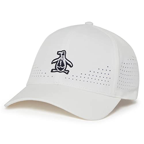 Original Penguin Herren 2023 CC Perforierte Einheitsgröße Logo Tennis Style Cap, bright white, Einheitsgröße von Original Penguin