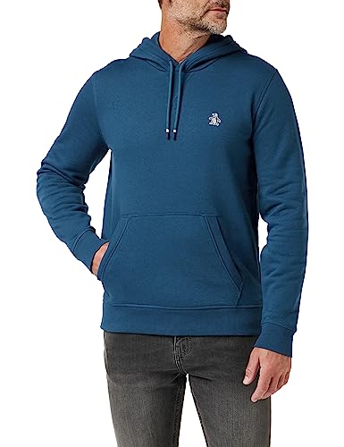 Original Penguin Herren Aufkleber Pete Oth Hoo Sweatshirt, Posiedon Blue, M von Original Penguin