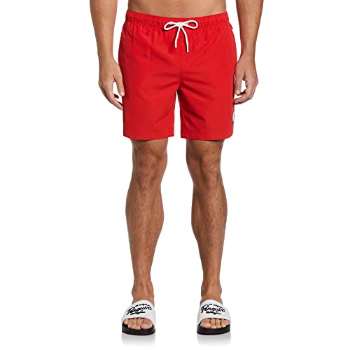 Original Penguin Herren SWM Daddy 2.0 Badehose, Scharlachrot (Flame Scarlet), XL von Original Penguin