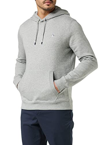 Original Penguin Herren Über Kopf Hoodie, Grau (Rain Heather), M von Original Penguin