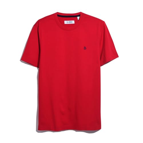 Original Penguin Kurzärmeliges gesticktes Logo, Größe XXL, Rot, rot, XXL Original Penguin Kurzärmeliges gesticktes Logo, Größe XXL, Rot, rot, XXL von Original Penguin