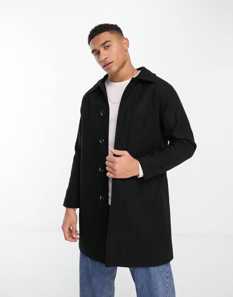 Original Penguin - Mantel mit lockerem Schnitt in Schwarz von Original Penguin