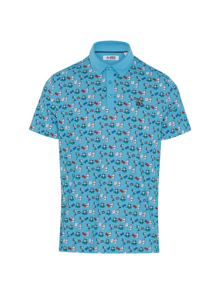 Original Penguin Poloshirt Penguin Das Player-Allover-Print-Polo Herren (1-tlg) Feuchtigkeitsableitend von Original Penguin