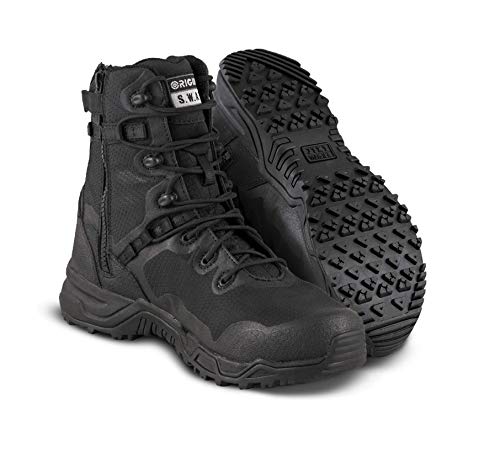 Original S.W.A.T. Alpha Fury Unisex-Lederschuhe, 20,3 cm (8 Zoll), seitlicher Reißverschluss, Polyester-Mesh – Obermaterial aus Mikrofaser-PU, Herren-Größe 43,5 (US-Größe 10,5), Damen-Größe 46 von Original S.W.A.T.