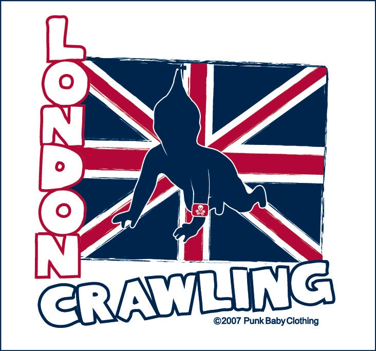 London Zu Krabbeln Handgedruckt, Rot/Weiß, Kinder, Baseball-T-Shirt Für Calling & The Clash-Fans London Zu Krabbeln Handgedruckt, Rot/Weiß, Kinder, Baseball-T-Shirt Für Calling & The Clash-Fans von OriginalPunkBaby