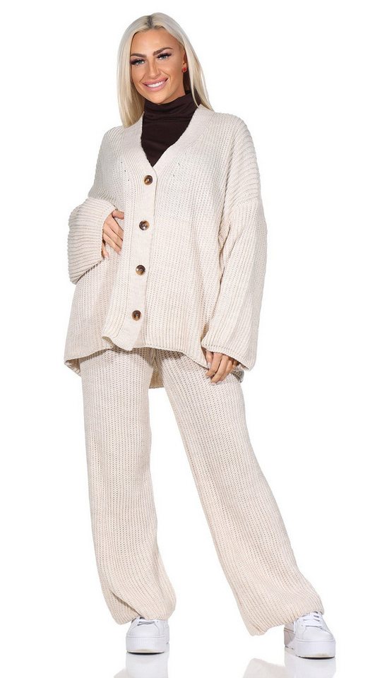 OriginalYou Cardigan Damen Strick-Set Oversize Jacke & Strickhose von OriginalYou