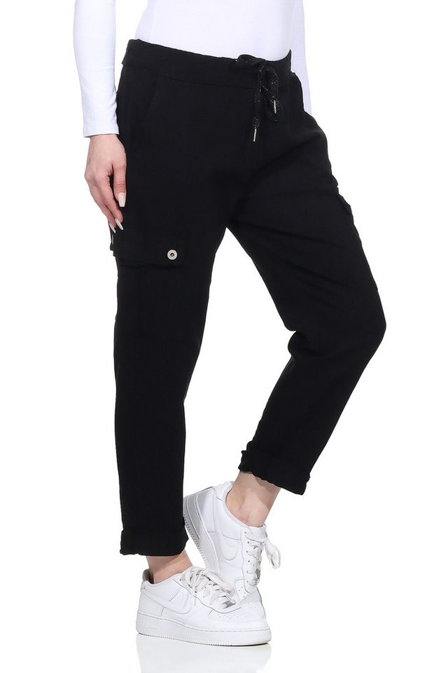 OriginalYou Cargohose Damen Freizeithose Schlupfhose moderne Stoffhose mit elastischem Bund, moderne Cargo Taschen 36-44 OriginalYou Cargohose Damen Freizeithose Schlupfhose moderne Stoffhose mit elastischem Bund, moderne Cargo Taschen 36-44 von OriginalYou