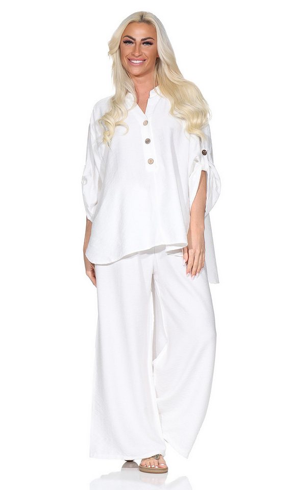 OriginalYou Culotte Damen Sommer Bluse Tunika mit Culotte Schlupfhose Set bestehend aus Bluse und Culotte, luftig & leicht von OriginalYou