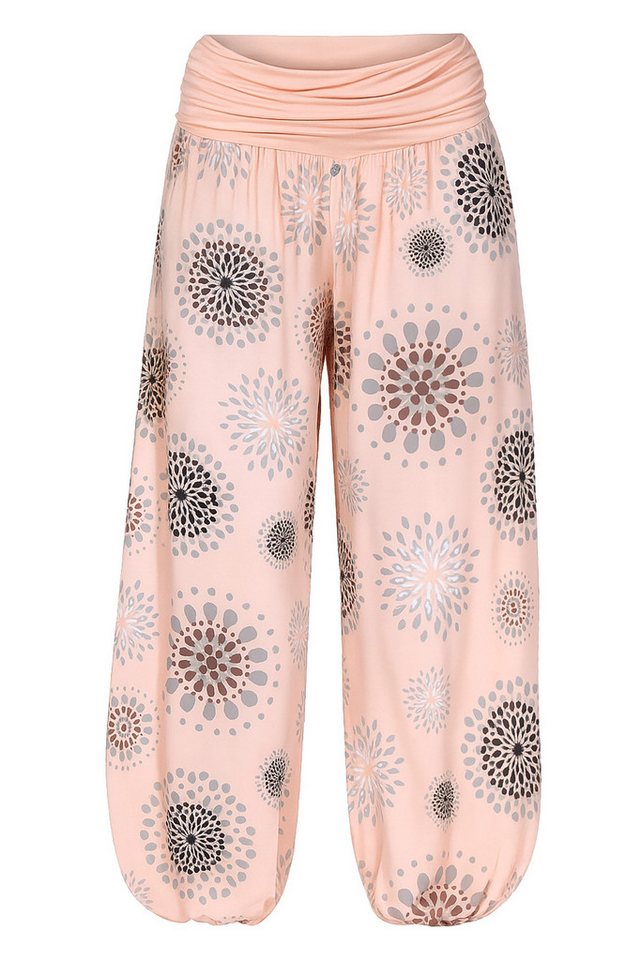 OriginalYou Haremshose Pluderhose für Damen leichte Haremshose sommerliche Yogahose (1-tlg) mit elastischem Bund, sommerliches Design von OriginalYou