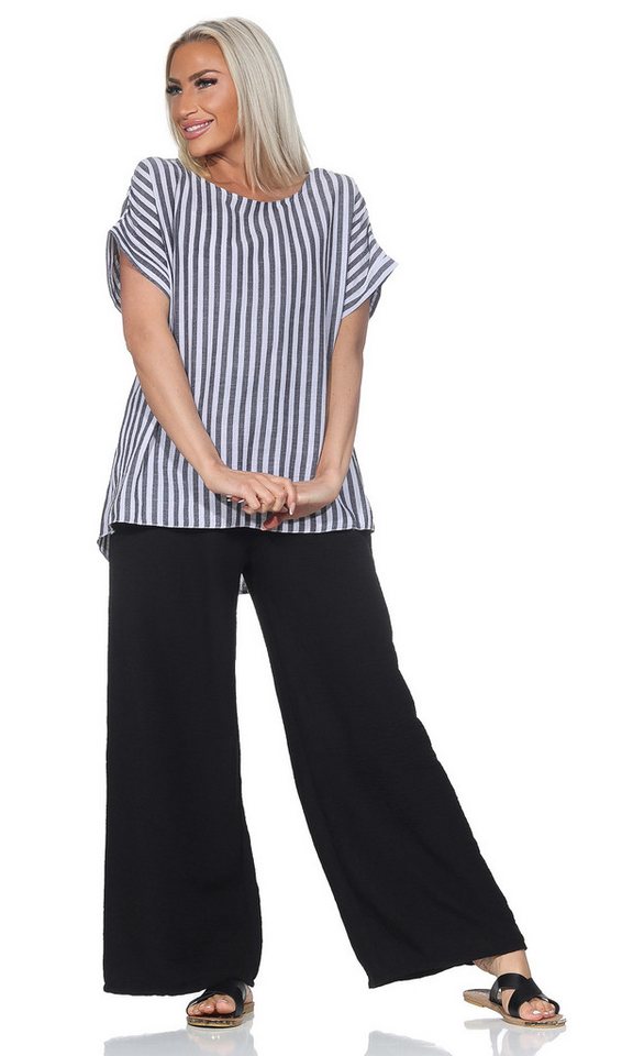 OriginalYou Marlene-Hose Sommerhose Damen Freizeithose leichte Strandhose melierte Farben (außer Schwarz & Weiß), nicht elastisch von OriginalYou