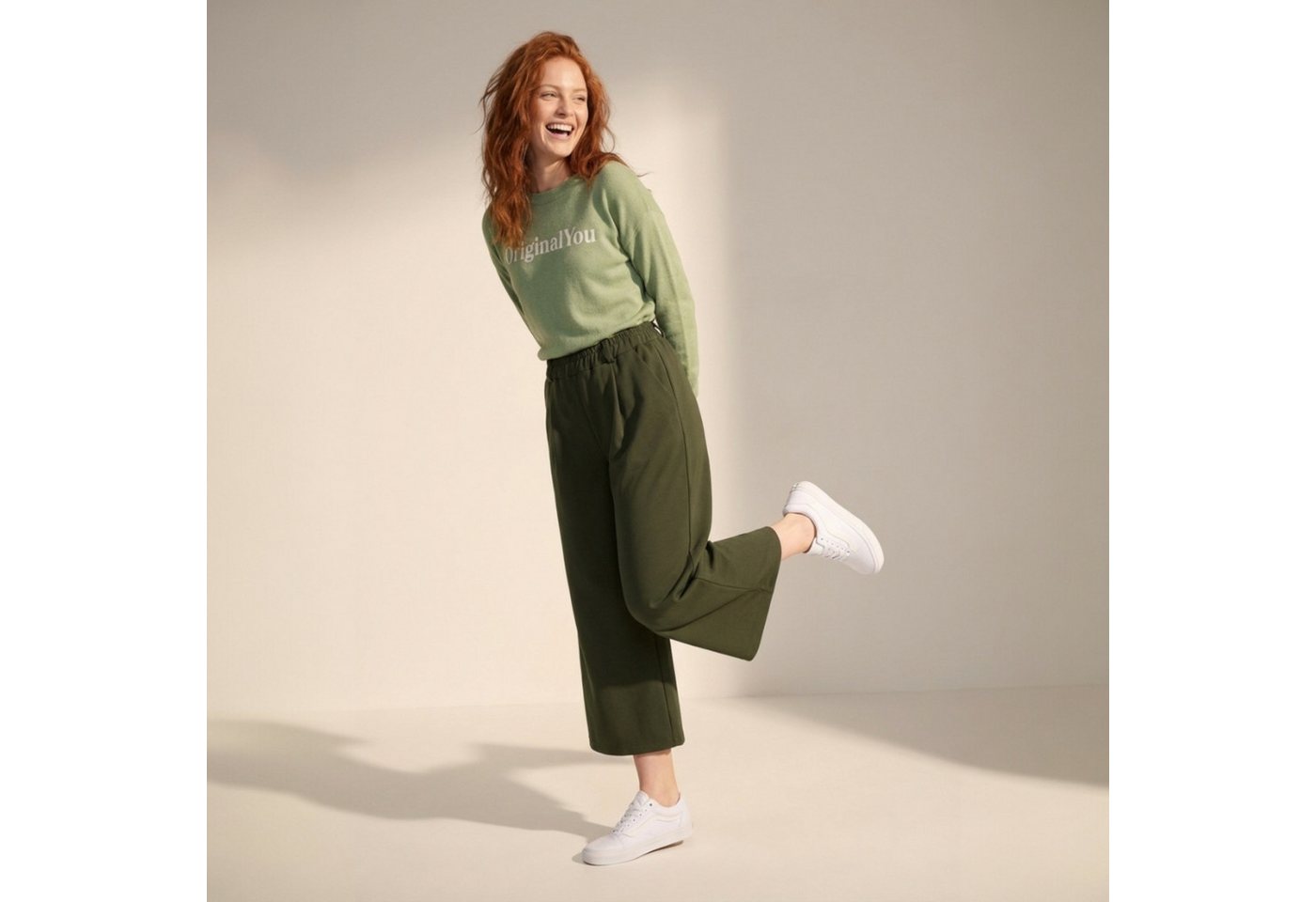 OriginalYou Schlupfhose Stoffhose Damen Stretchhose weites Bein besonders weich und anschmiegsam von OriginalYou