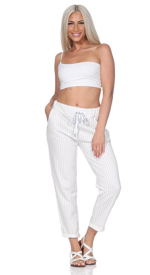 OriginalYou Schlupfhose Stretchhose Damen Joggpant leichte Schlupfhose Komfortbund mit Kordelzug von OriginalYou