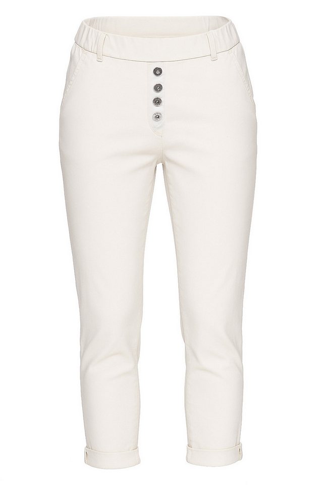 OriginalYou Schlupfhose Damen Stretch Freizeithose Stoffhose mit elastischem Bund und Gürtelschlaufen von OriginalYou