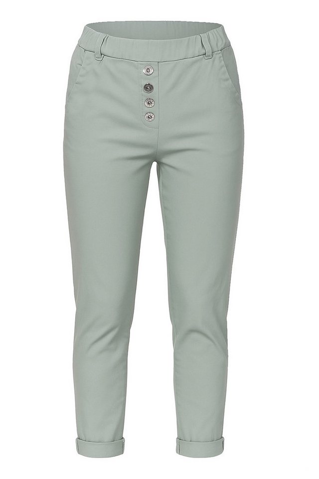 OriginalYou Schlupfhose Damen Stretch Freizeithose Stoffhose mit elastischem Bund und Gürtelschlaufen von OriginalYou