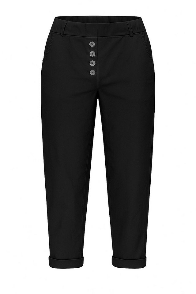 OriginalYou Schlupfhose Damen Stretch Freizeithose Stoffhose mit elastischem Bund und Gürtelschlaufen von OriginalYou