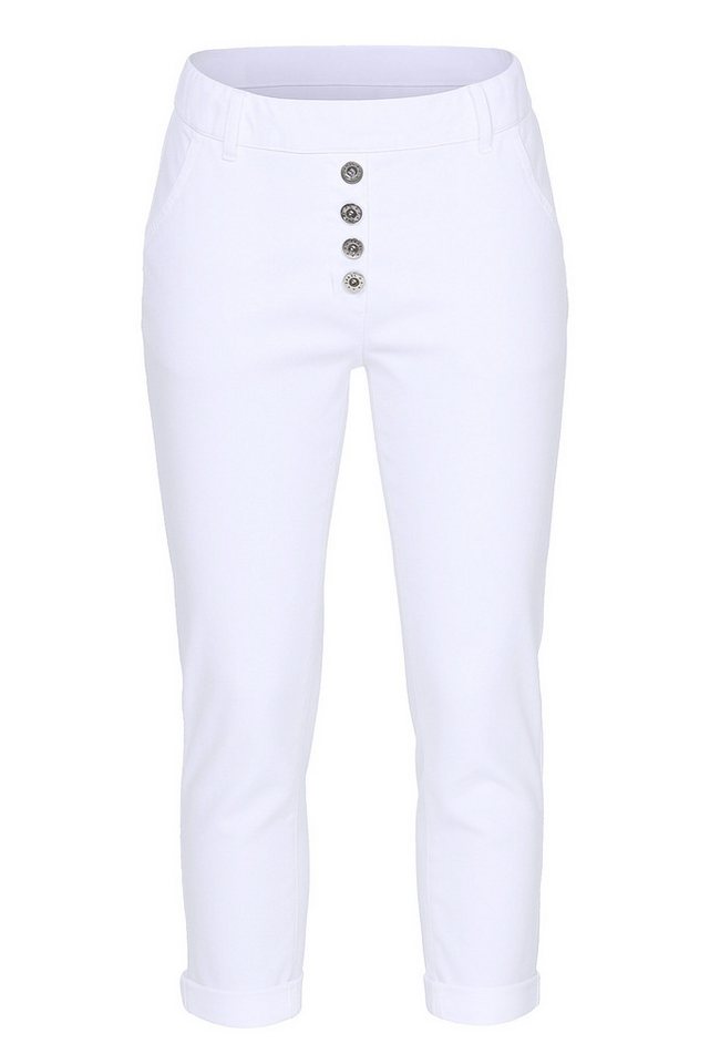 OriginalYou Schlupfhose Damen Stretch Freizeithose Stoffhose mit elastischem Bund und Gürtelschlaufen von OriginalYou