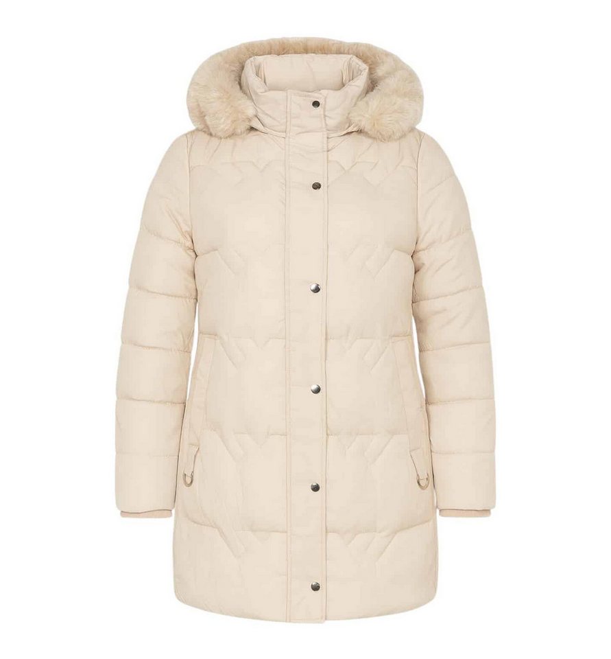 OriginalYou Steppjacke Damen Steppjacke mit Kunstfell in großen Größen erhältlich, Kunstfellkapuze von OriginalYou