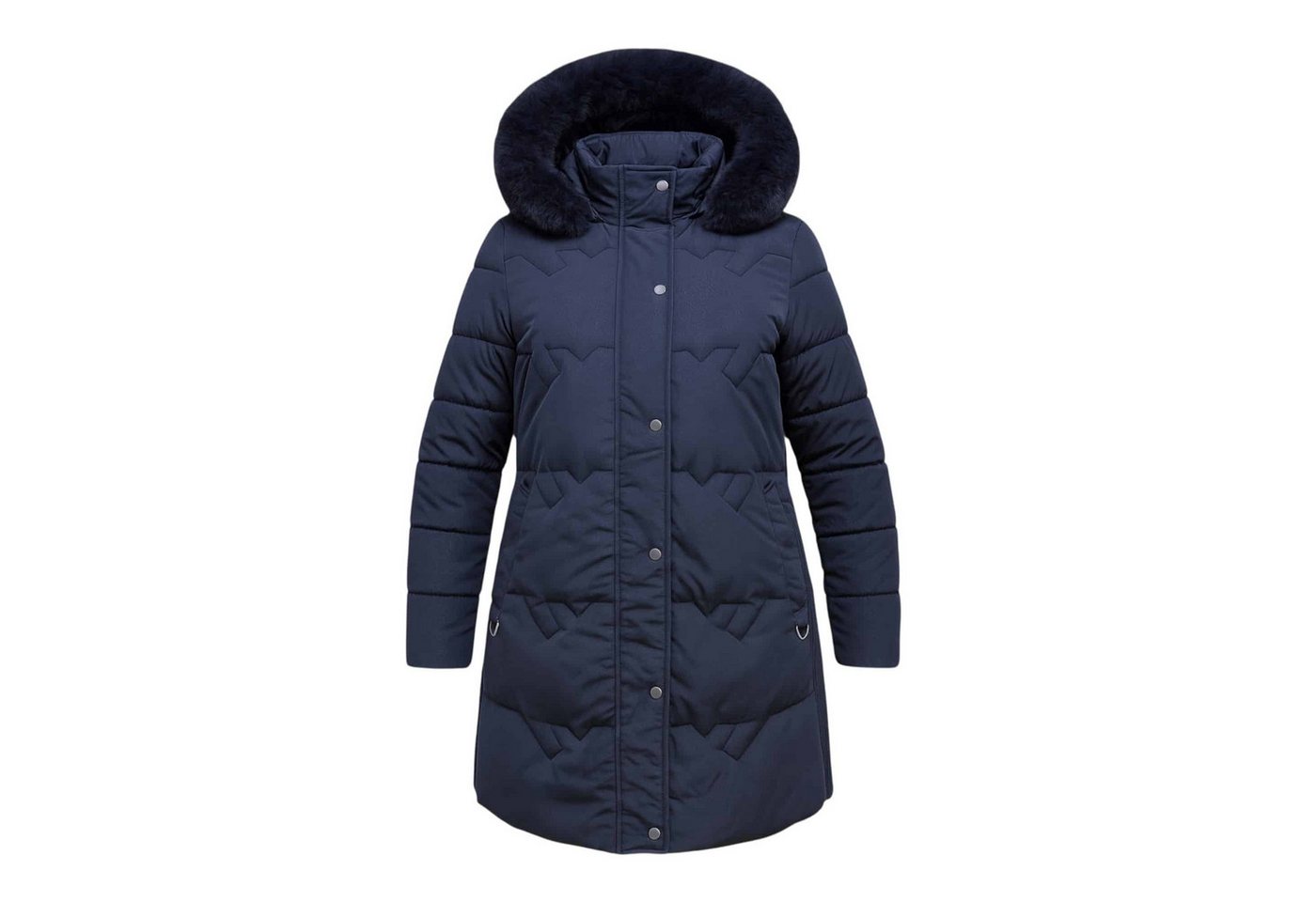 OriginalYou Steppjacke Damen Steppjacke mit Kunstfell in großen Größen erhältlich, Kunstfellkapuze von OriginalYou