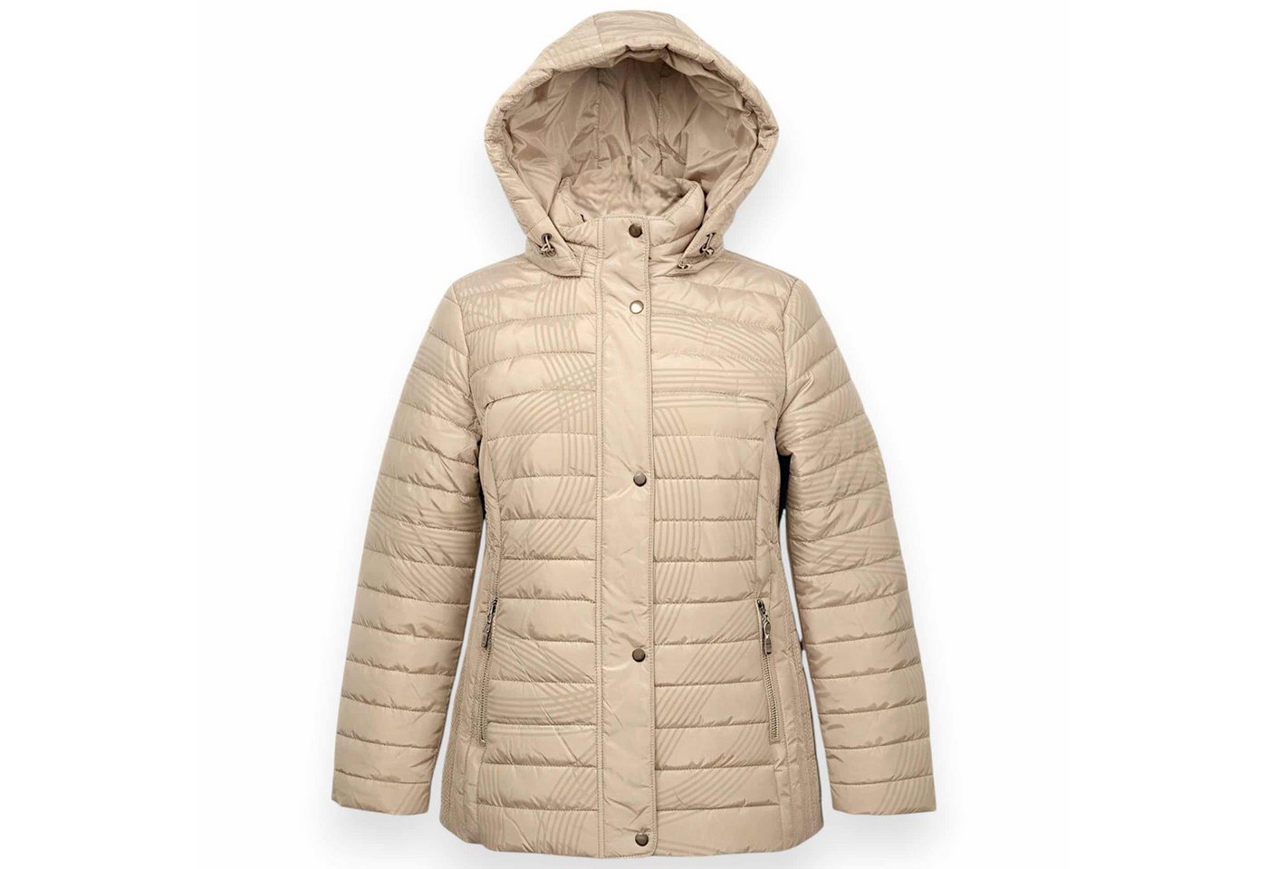 OriginalYou Steppjacke Damenjacke mit Velourstreifen in großen Größen erhältlich von OriginalYou