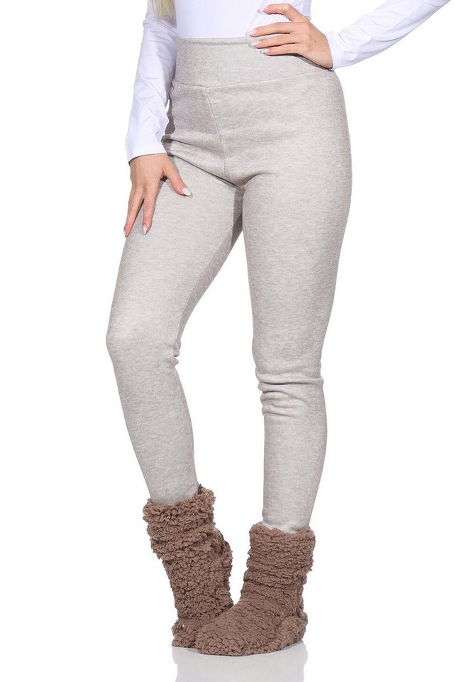 OriginalYou Thermoleggings Damen Leggings warme Thermo Leggings gefüttert Nadelstreifenoptik breiter und hoher Komfortbund, weiches Thermofleece OriginalYou Thermoleggings Damen Leggings warme Thermo Leggings gefüttert Nadelstreifenoptik breiter und hoher Komfortbund, weiches Thermofleece von OriginalYou