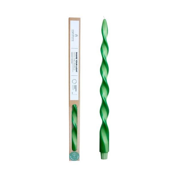 Originalhome Gedrehte Duo Kerze für bewusste Geschenke - paraffinfrei & vegan. von Originalhome