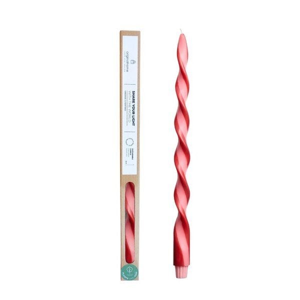 Originalhome Gedrehte Duo Kerze für bewusste Geschenke - paraffinfrei & vegan. von Originalhome