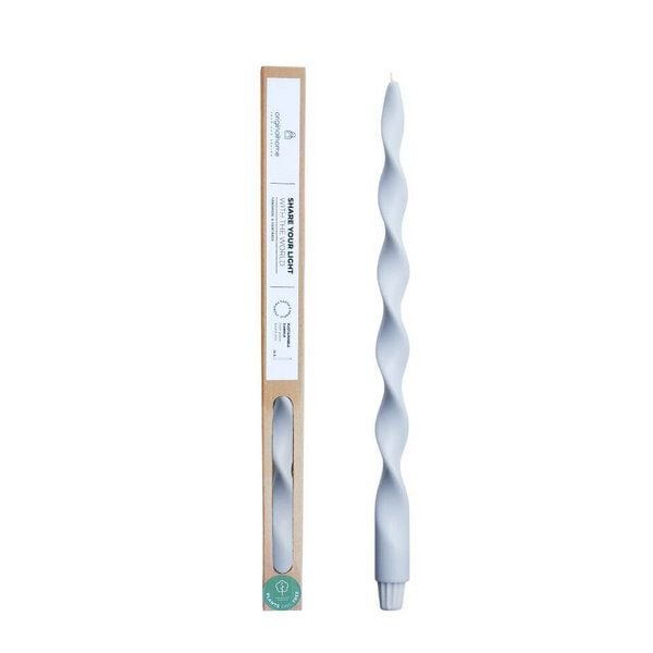 Originalhome Gedrehte Kerze für bewusste Geschenke - paraffinfrei & vegan von Originalhome