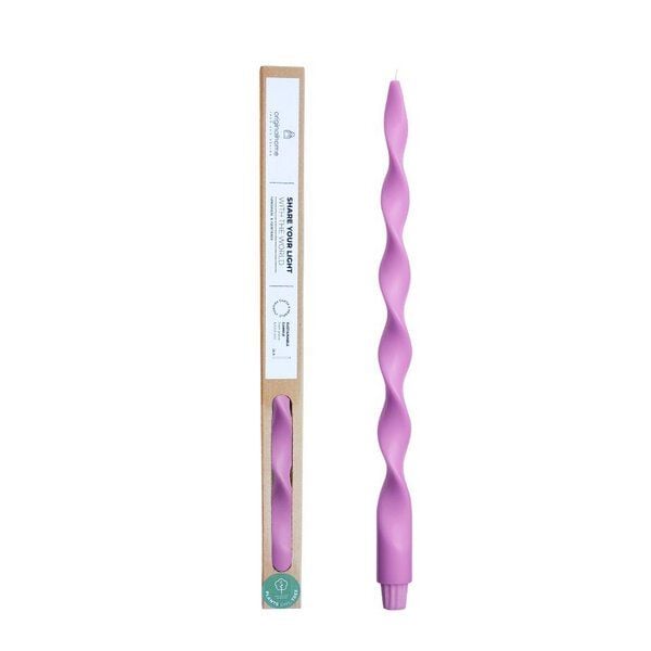 Originalhome Gedrehte Kerze für bewusste Geschenke - paraffinfrei & vegan von Originalhome