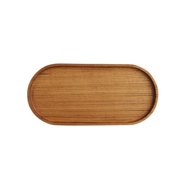 Originalhome Ovales Tablett aus recyceltem Teakwurzelholz, S von Originalhome