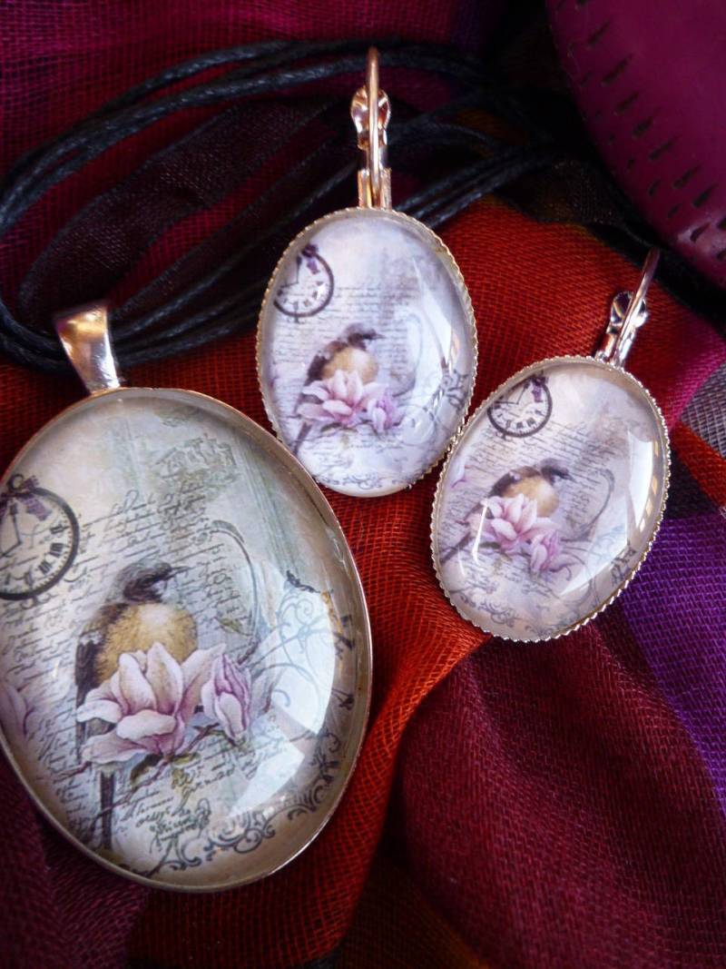 Ornament Vögel Cabochons Gebogenes Glas Effekt Lupe Auf Silber Metall Oval Schwellen Mit Unterstützung Ornament Vögel Cabochons Gebogenes Glas Effekt Lupe Auf Silber Metall Oval Schwellen Mit Unterstützung von Originelstore