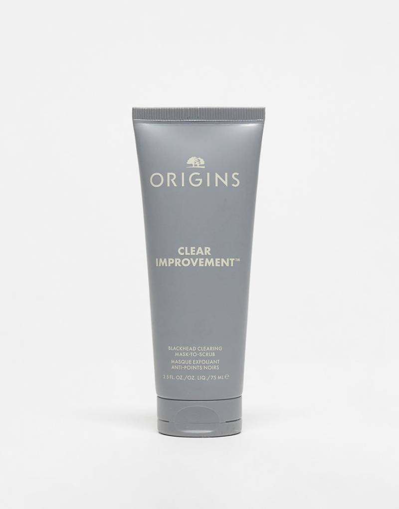 Origins - Clear Improvement Blackhead Clearing Mask-To-Scrub - 2-in-1-Maske und Peeling gegen Mitesser, 75 ml-Keine Farbe von Origins