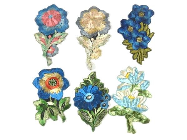 1 Antike Applikation Blau Seidenblume Patch Stickerei Aufnäher Antik Blumen 1935 Nr 2 1 Antike Applikation Blau Seidenblume Patch Stickerei Aufnäher Antik Blumen 1935 Nr 2 von OrinsTreasureChest