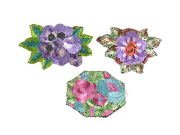 1 Großer Antiker Seidenblumen Aufnäher Stickerei Applikation Flicken Antike Blumen 1935 Nr 1 Großer Antiker Seidenblumen Aufnäher Stickerei Applikation Flicken Antike Blumen 1935 Nr von OrinsTreasureChest