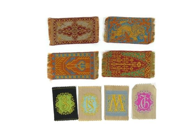 1 Orientteppich Oder Monogramm Applikation Vintage Antik Seidenteppich Aufnäher Stickapplikation Zauberteppich von OrinsTreasureChest