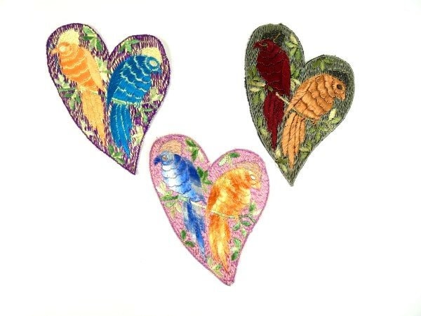 Antike Applikation Jahrgang Seide Liebe Vögel Patches Stickerei Antik Antike Patch 1935 Nr. 2 Antike Applikation Jahrgang Seide Liebe Vögel Patches Stickerei Antik Antike Patch 1935 Nr. 2 von OrinsTreasureChest