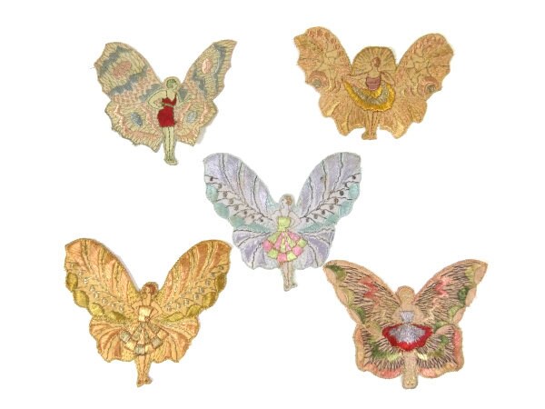 Antike Applikation Seide Fee Patch Lila Orange Stickerei Patches Antiker 1935 Nr. 7 Antike Applikation Seide Fee Patch Lila Orange Stickerei Patches Antiker 1935 Nr. 7 von OrinsTreasureChest