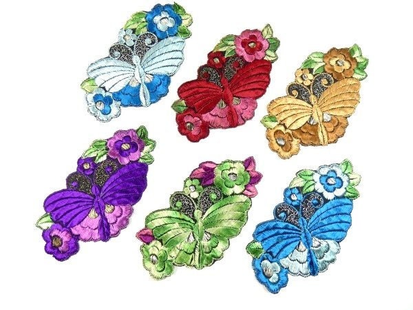 Antike Applikationen Vintage Seide Schmetterling Patches Mit Blumen Stickerei Applikation Antiken Patch 1935 Nr 1 Antike Applikationen Vintage Seide Schmetterling Patches Mit Blumen Stickerei Applikation Antiken Patch 1935 Nr 1 von OrinsTreasureChest